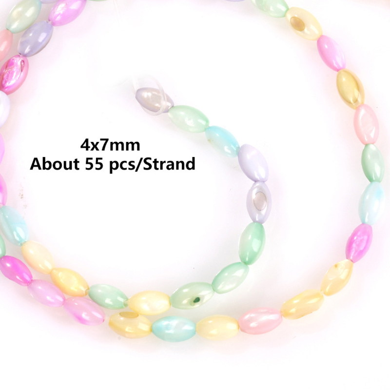 Macaron Shell 4x 7mm Beads