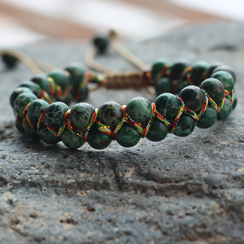 Dark green emperor stone