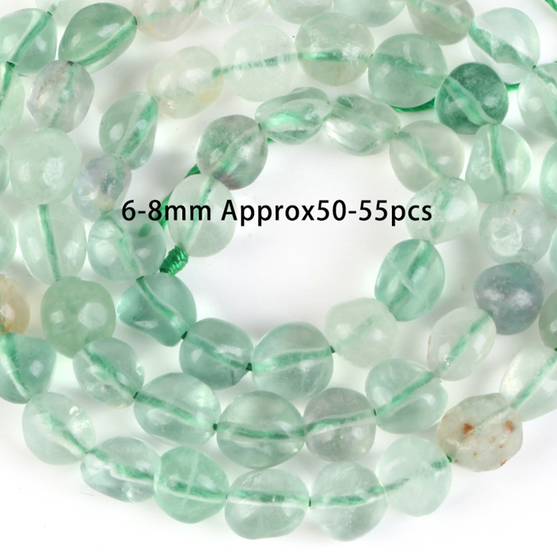 6-8mm conformable green fluorite