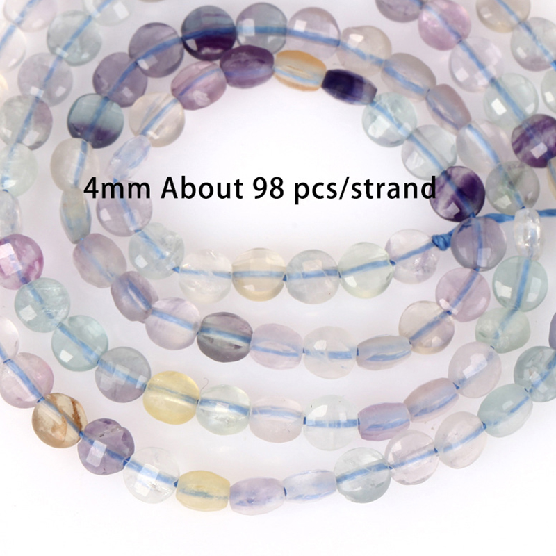 4mm sectioned round cake fluorite