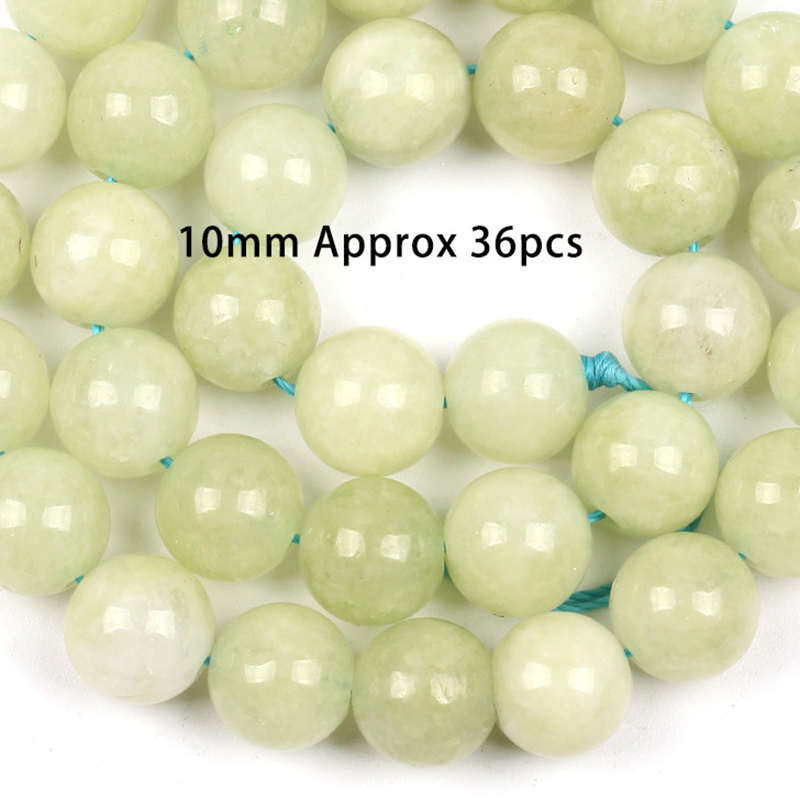 10mm prehnite chalcedony