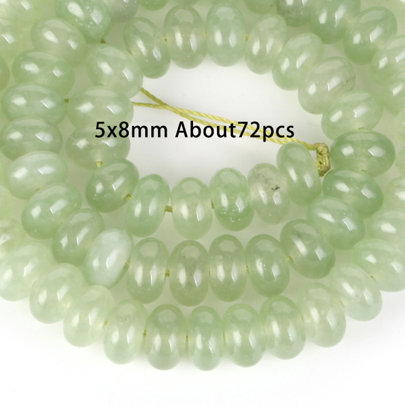 5x8mm abacus beads green grapes