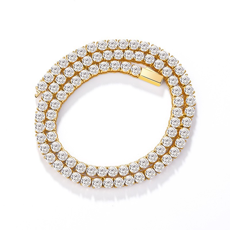 5mm wide gold 45cm long n0123g-45