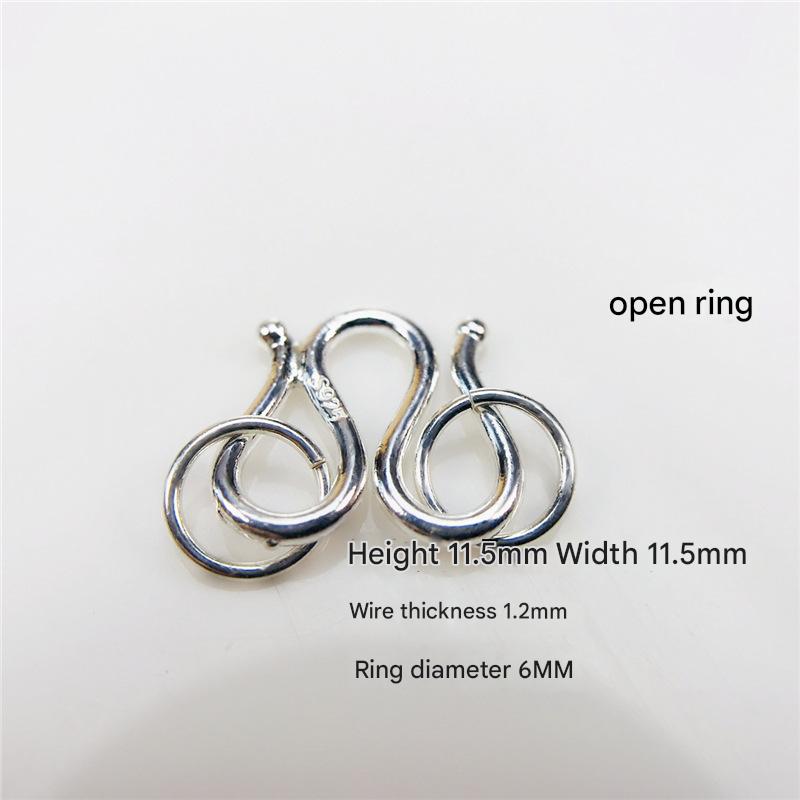 Large 1.2mm thick single side open double Open ring