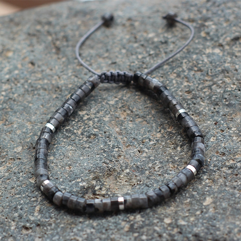 Black glitter silver spacer
