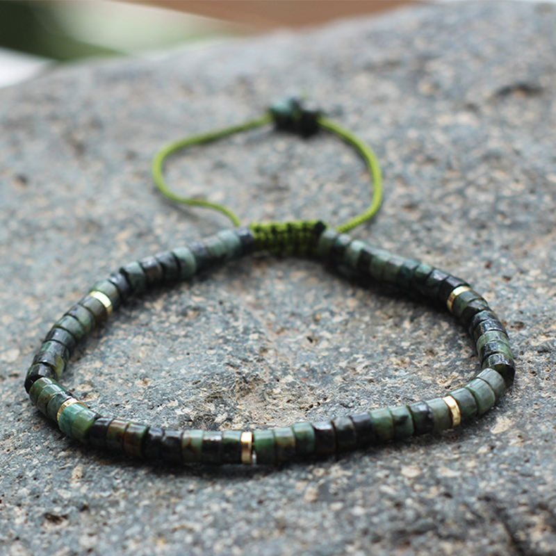 African Turquoise gold spacer