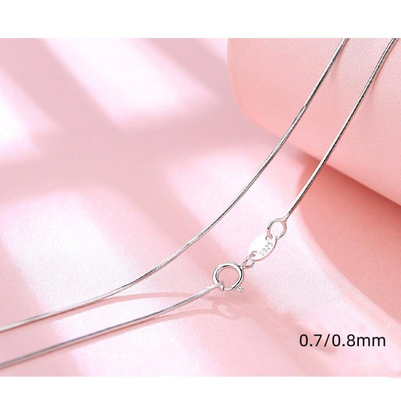 H snake bone chain width about [0.7mm]]