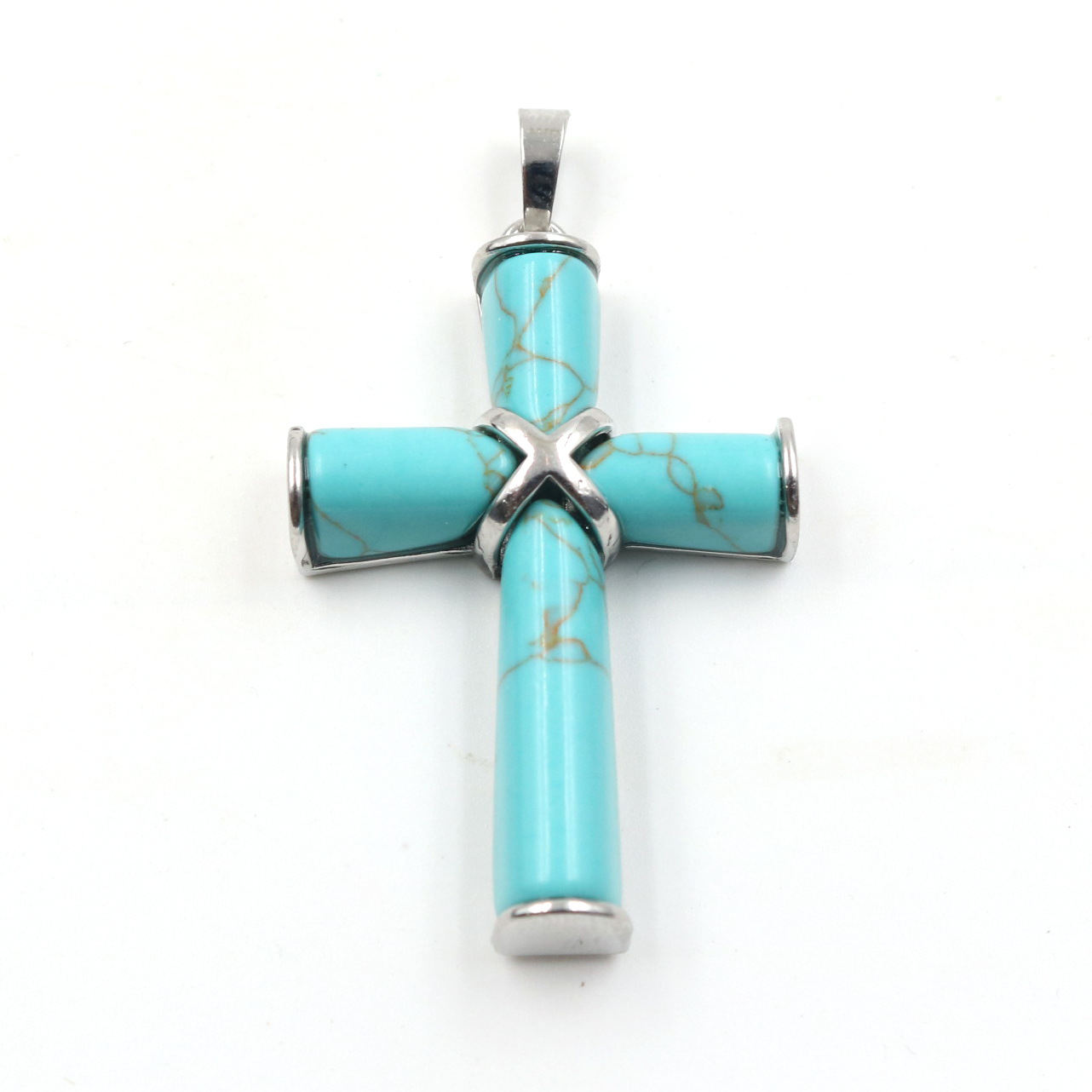 Synthetic turquoise (excluding chain)