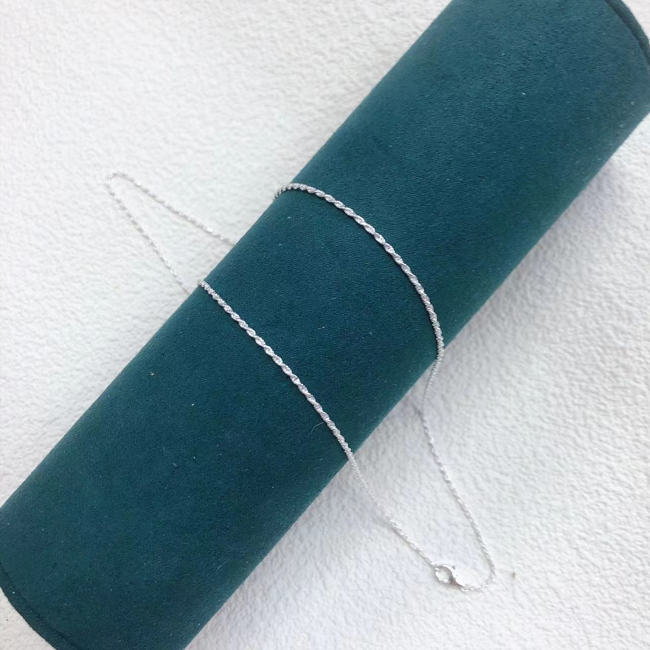 Twist chain-45cm-silver