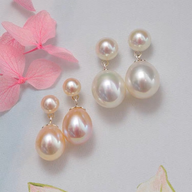 Eh128-2 natural orange pink/6-8mm