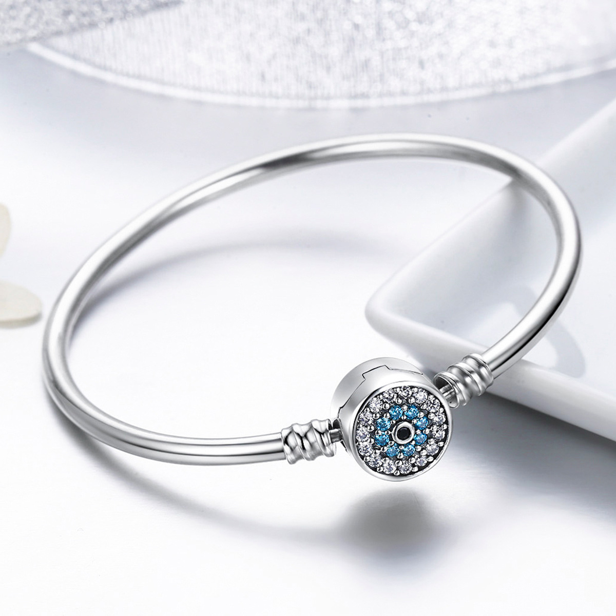 Guardian Eye Silver Bracelet 19cm