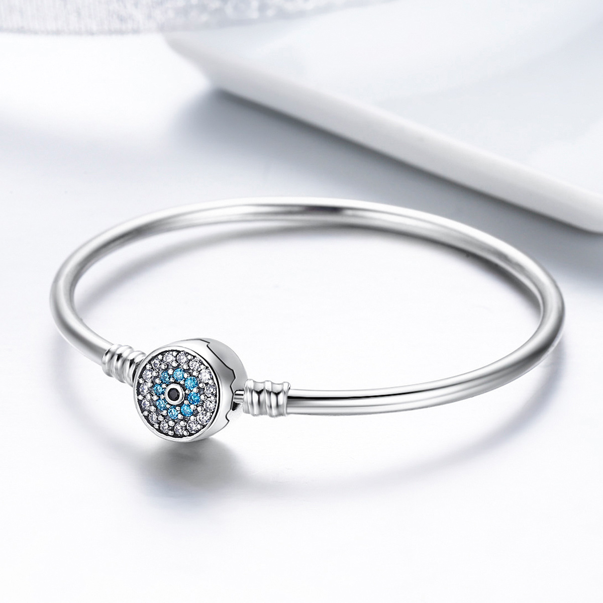 Guardian Eye Silver Bracelet 21cm