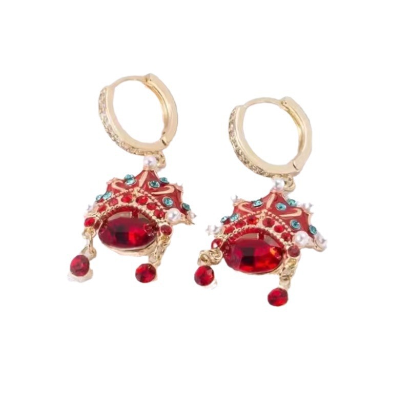 E3747 gold earrings
