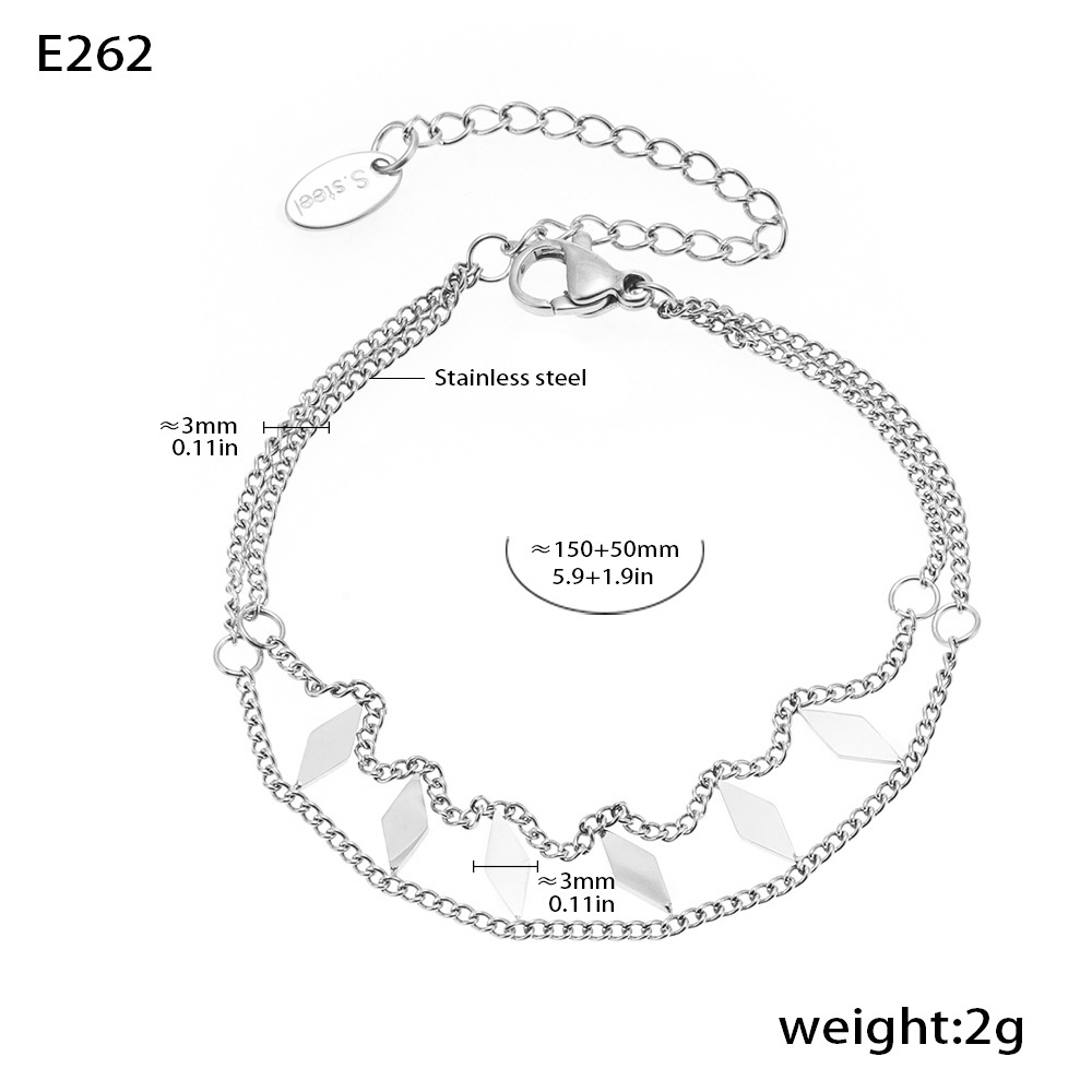 Steel-colored bracelet