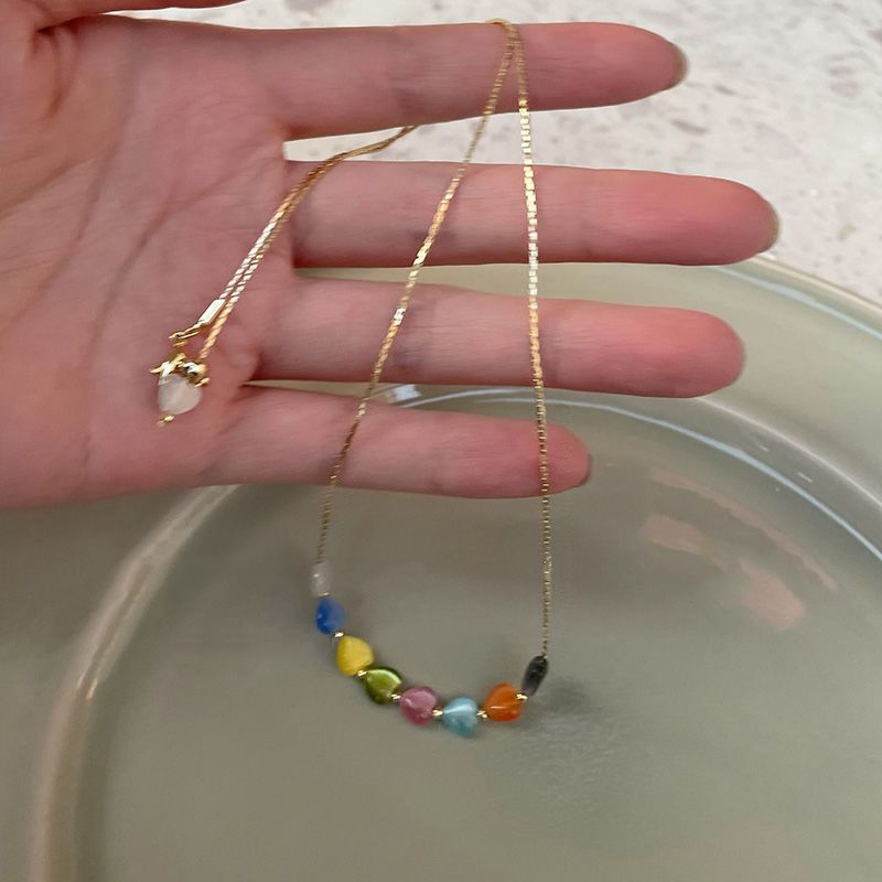 Colorful love necklace