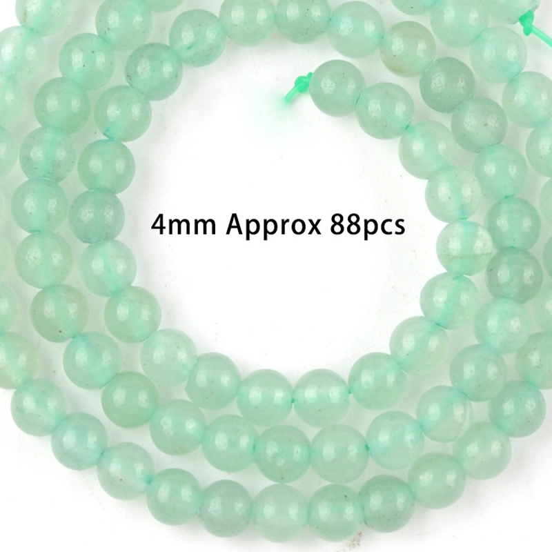 4mm natural green aventurine