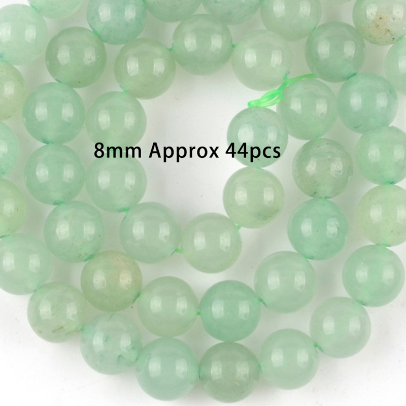 8mm natural green aventurine