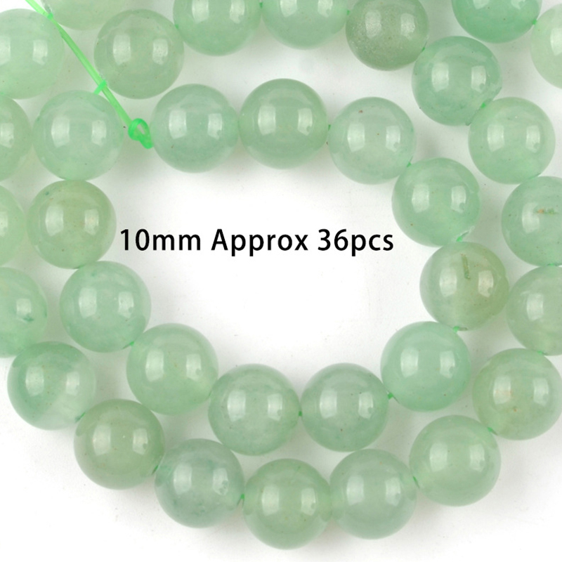 10mm natural green aventurine
