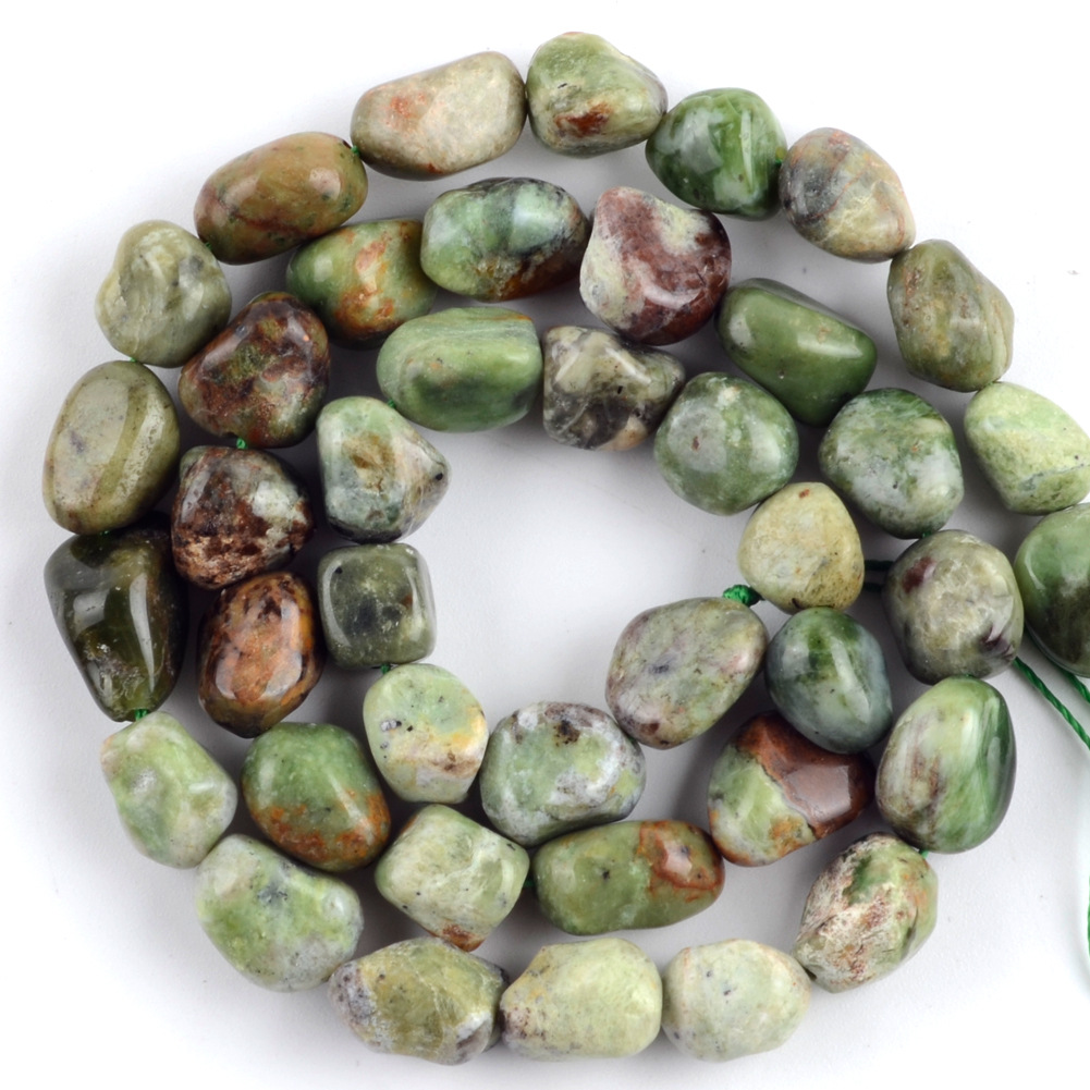 8-10mm shaped green opal