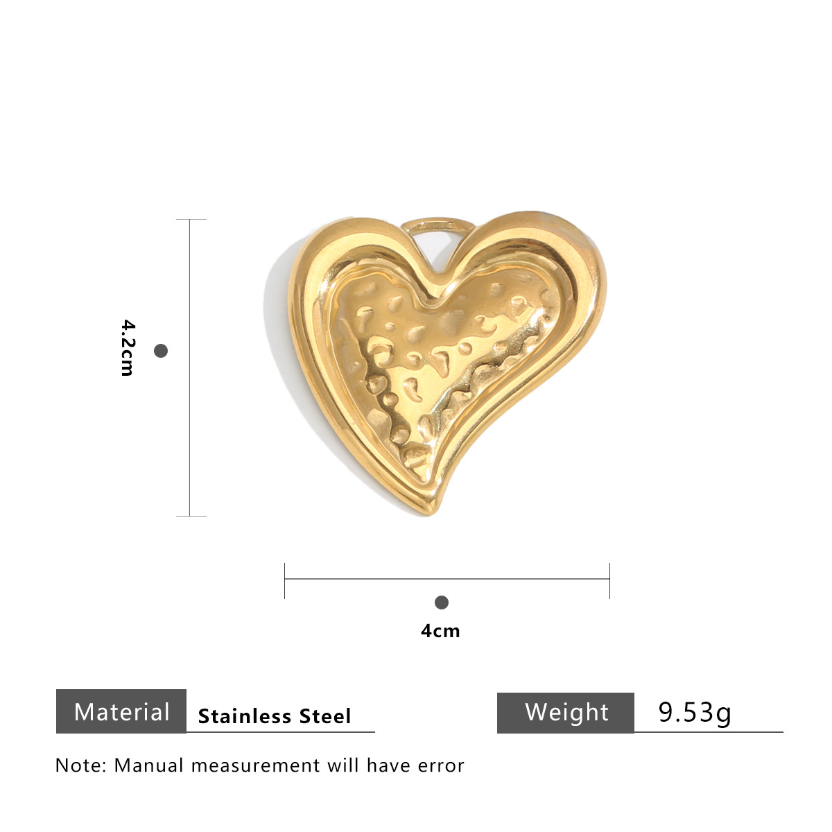 Golden left heart