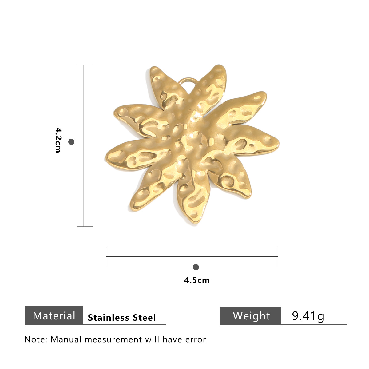 Gold embossed leaves