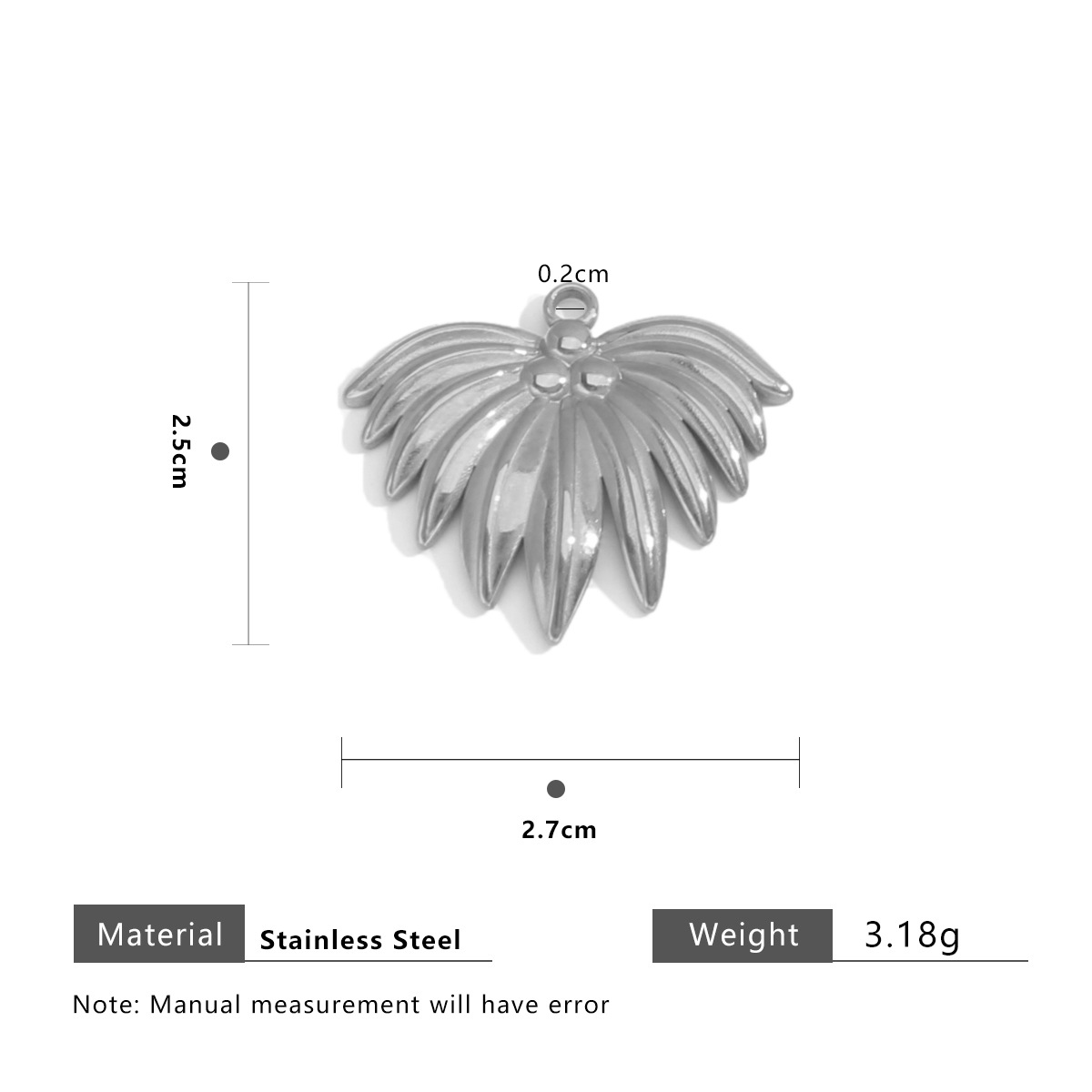 Steel color leaves 27*25