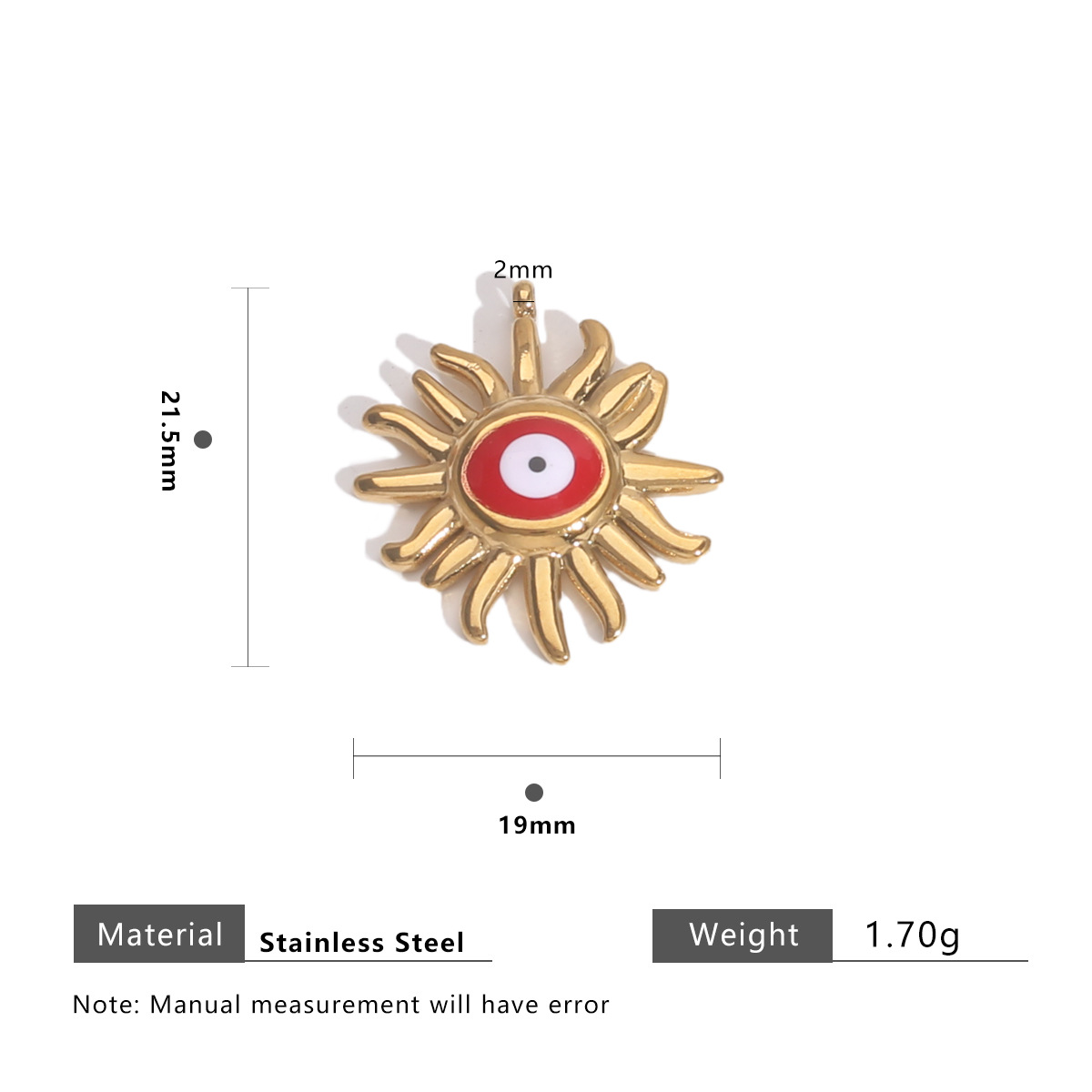 Red and white sun eyes