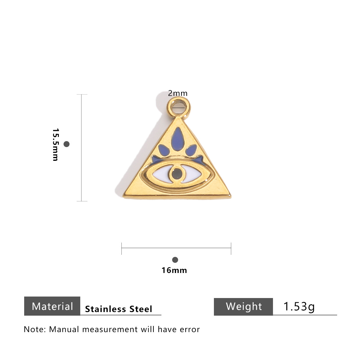 Triangular blue eyes