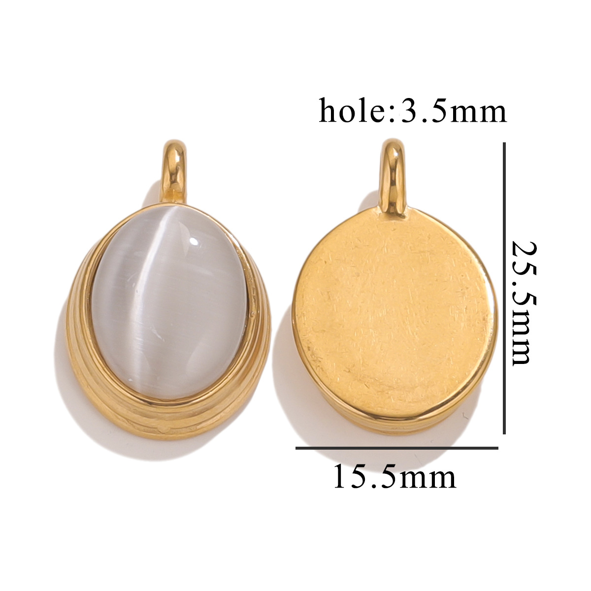 White cat s eye stone