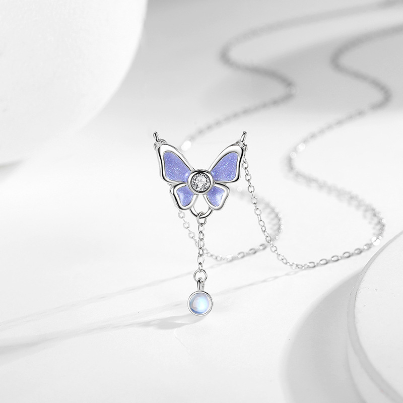 D0431 Beautiful Shadow Dish Necklace