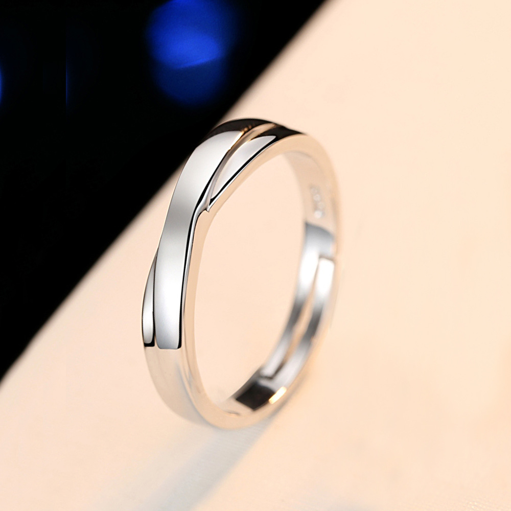 J0174 Men Ring Interwoven Life-long Pair Ring