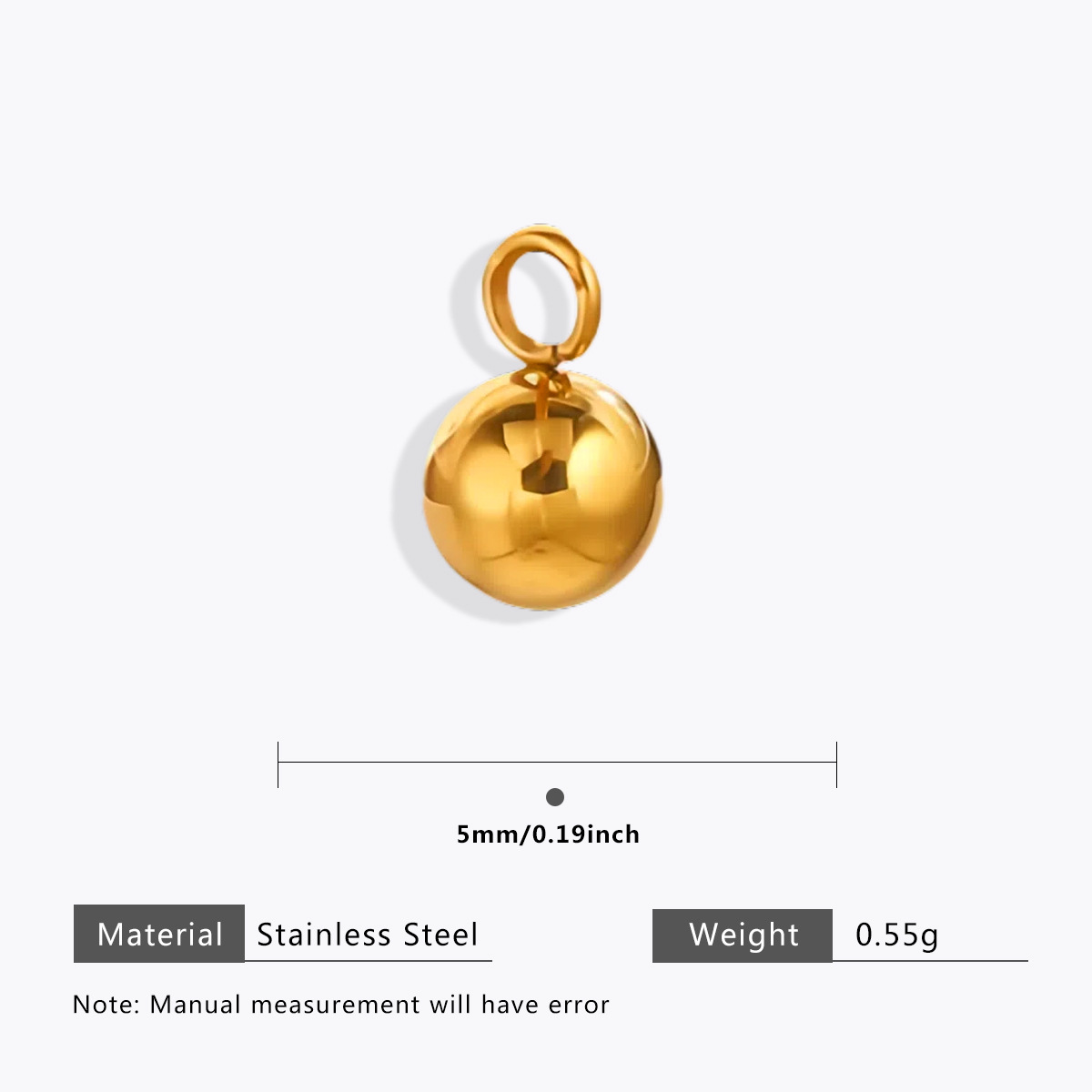 Gold 5mm