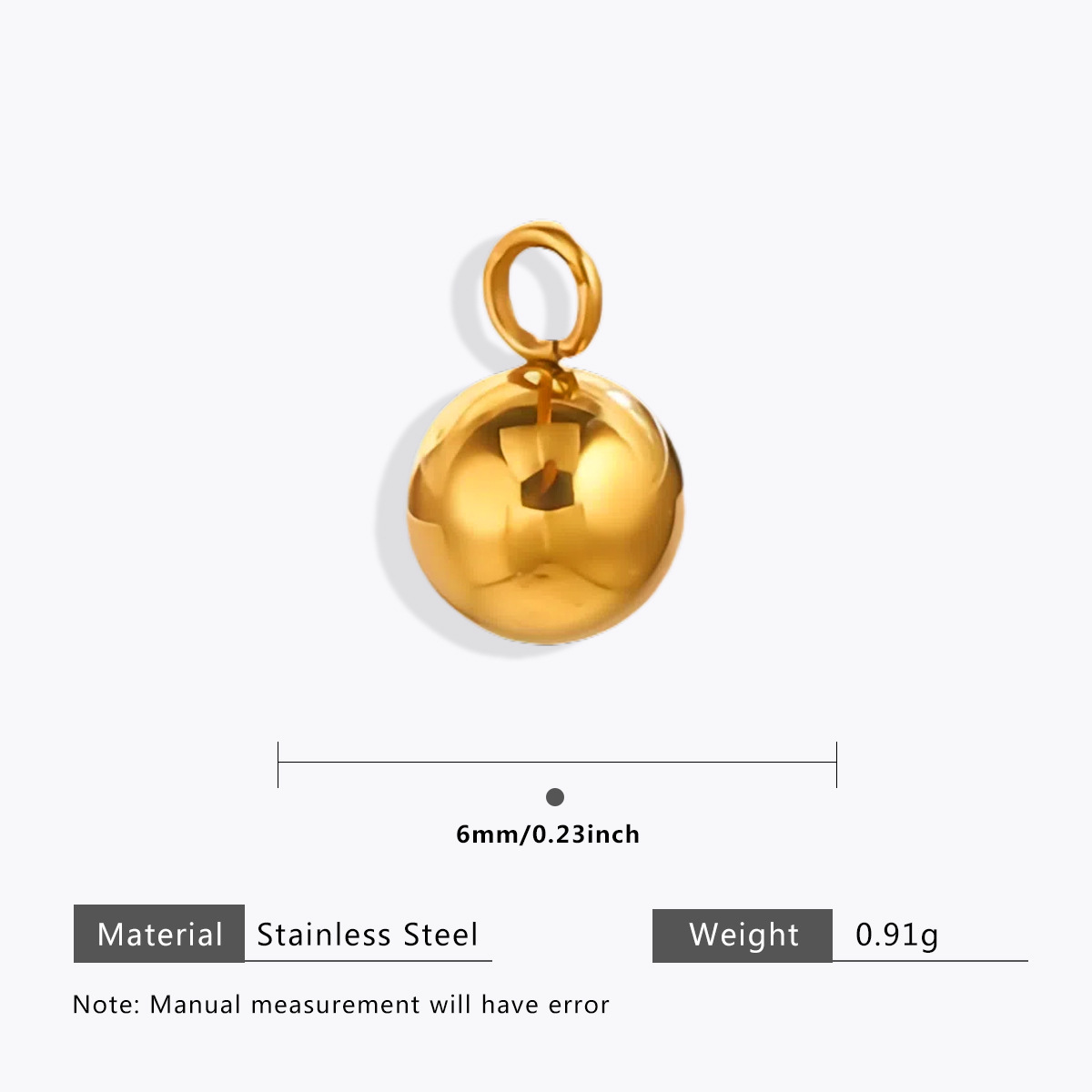 Gold 6mm