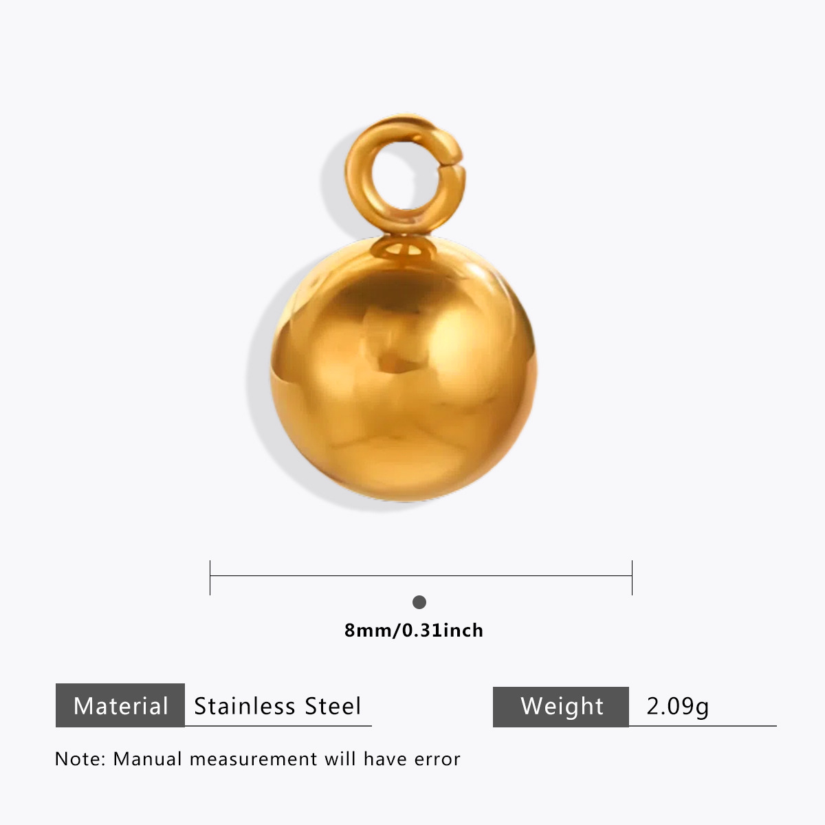 Gold 8mm