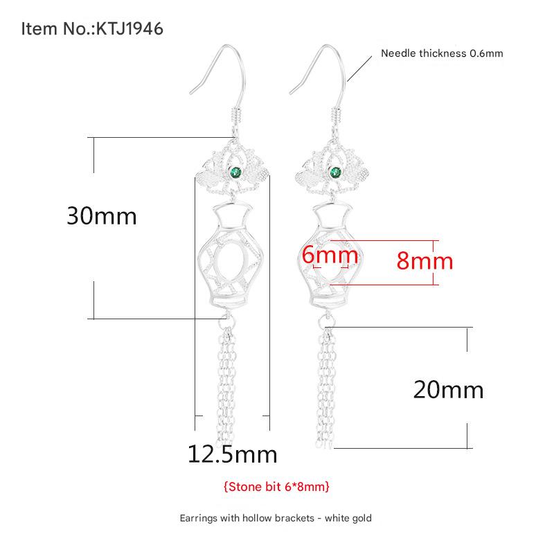 Type A- white gold {Stone position 6 * 8mm}