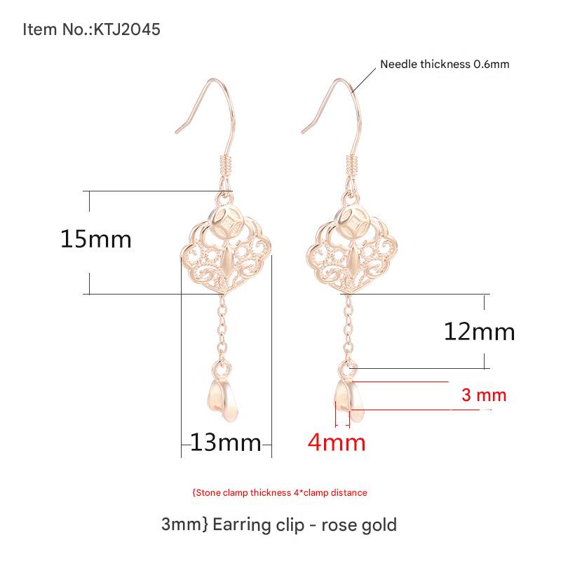 Type B- rose gold {clip distance 3mm clip thickness 4mm}