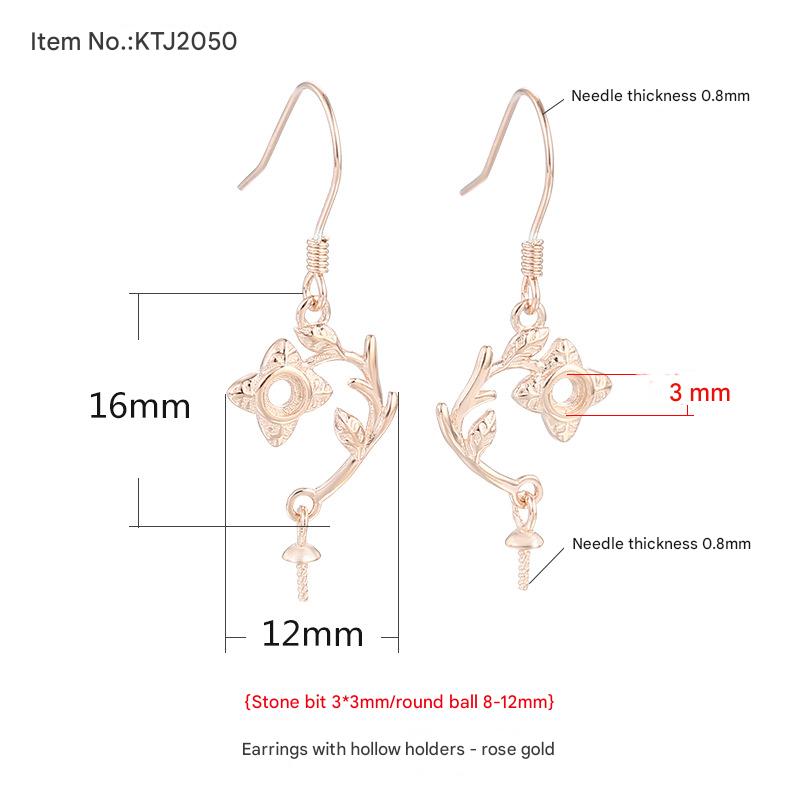 Type C- rose gold {Stone position upper 3mm/lower 8-12mm}