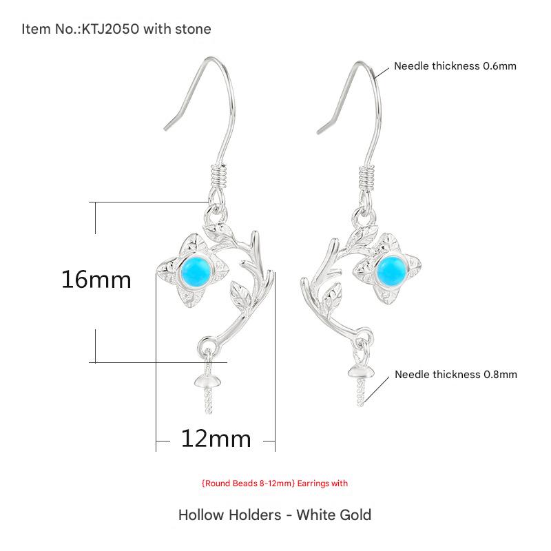 Type C with stone-white gold {Stone position 8-12mm}