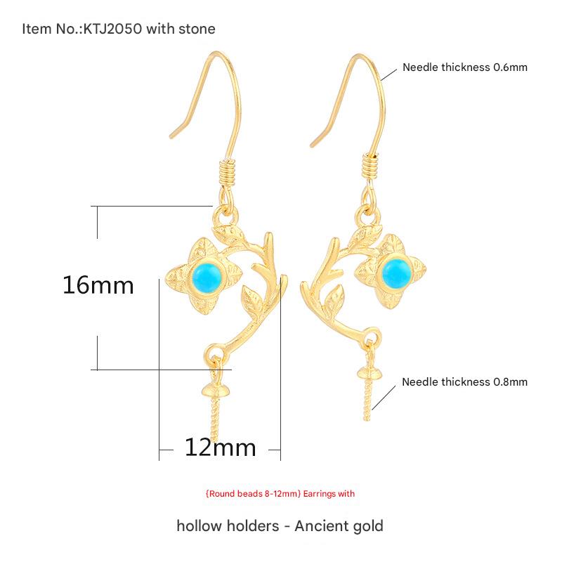 Type C with stone-ancient gold {Stone position 8-12mm}