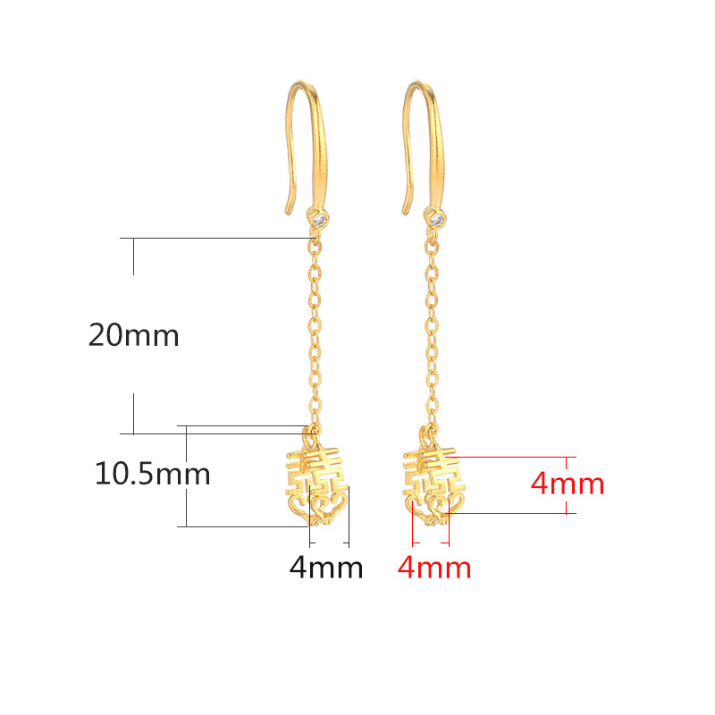 A- ancient gold long {clip distance 4 clip thickness 4mm}