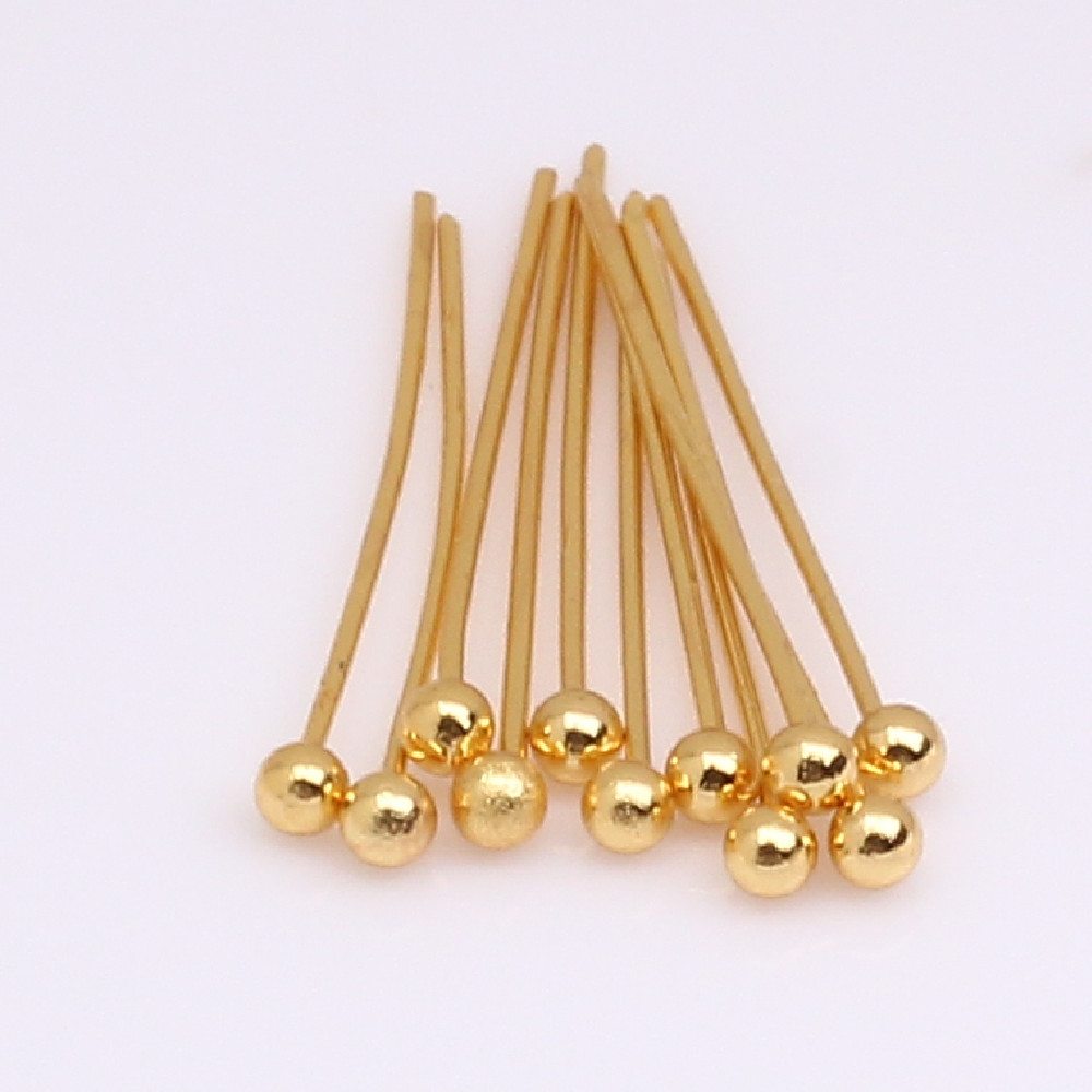 18K gold/ball needle