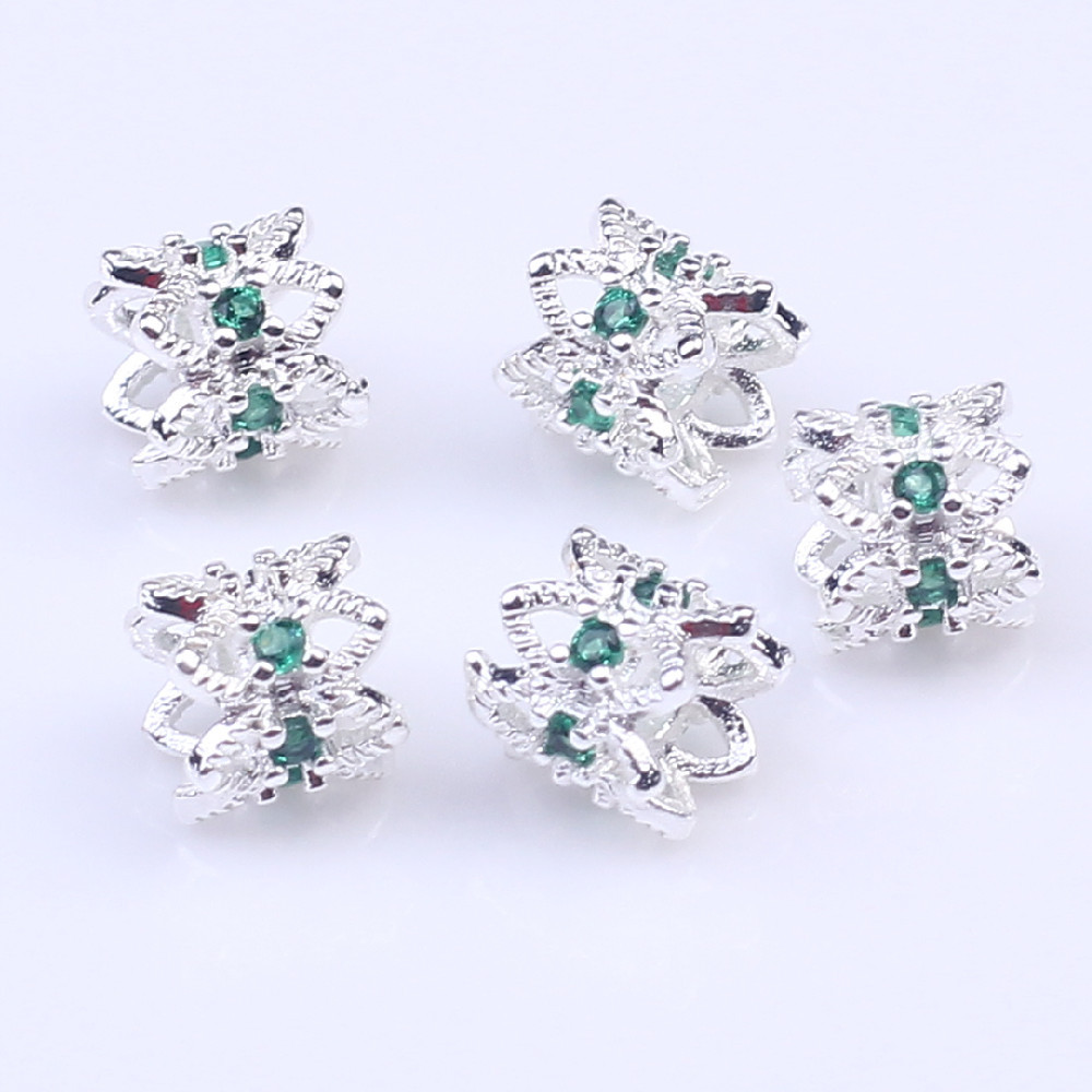 Silver/Green Zirconium