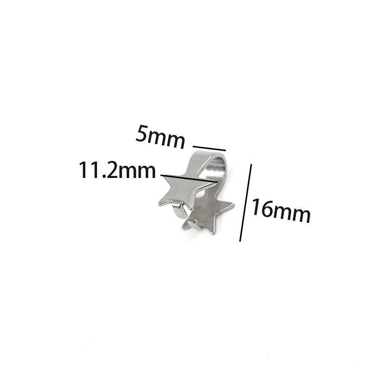 #1 melon seed button (star shape)