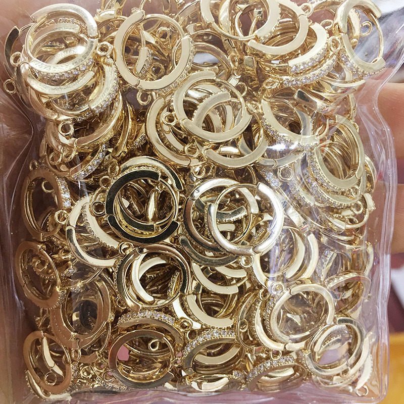 E41 14K gold color retention (with hanging)