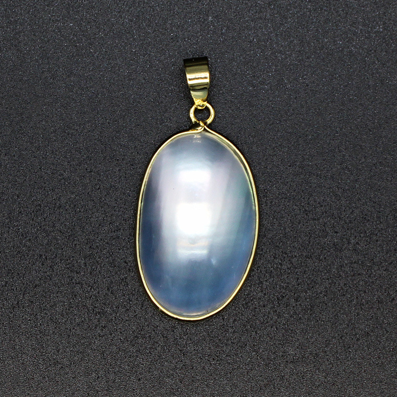 Blue shell-gold