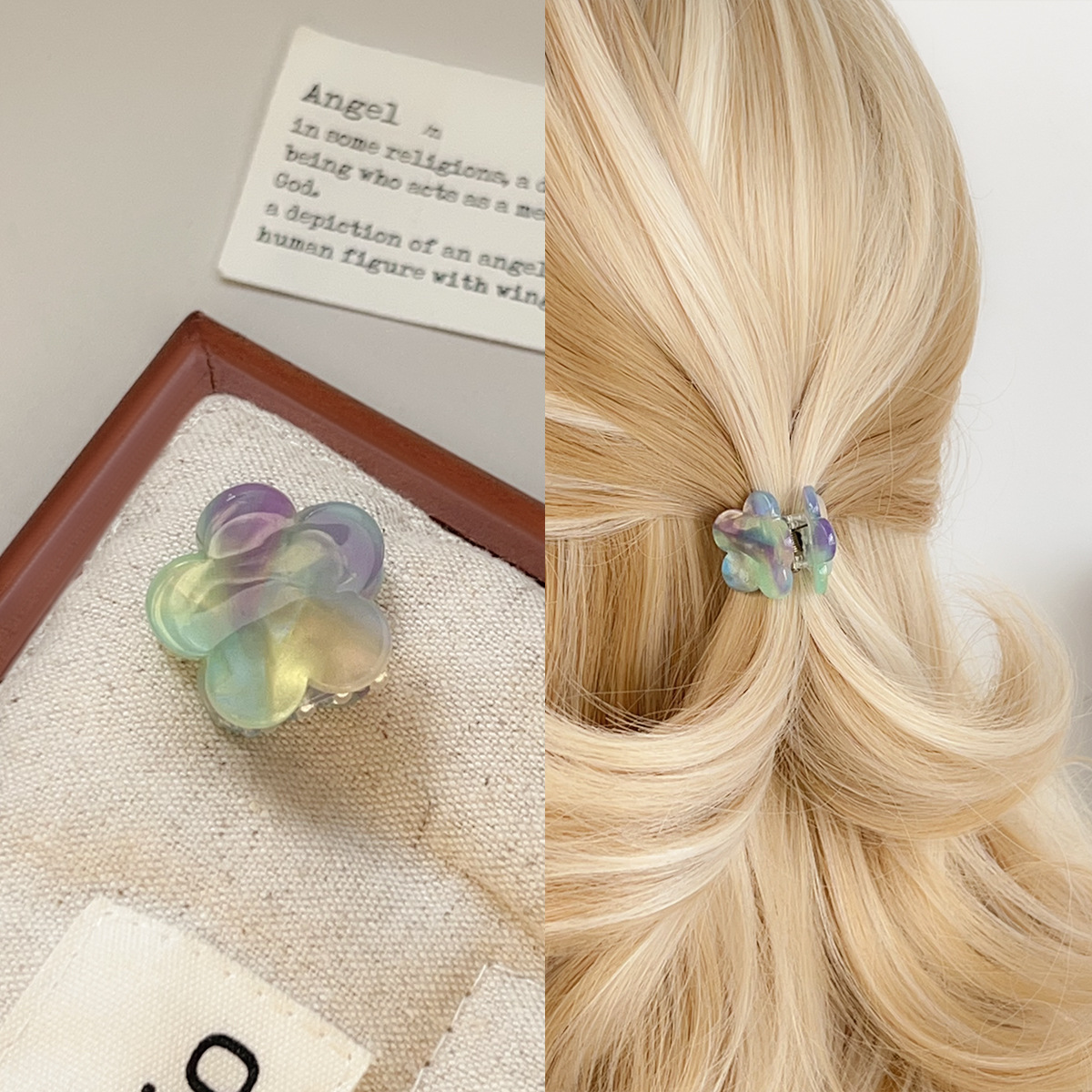 Colorful blue and purple 2.3cm