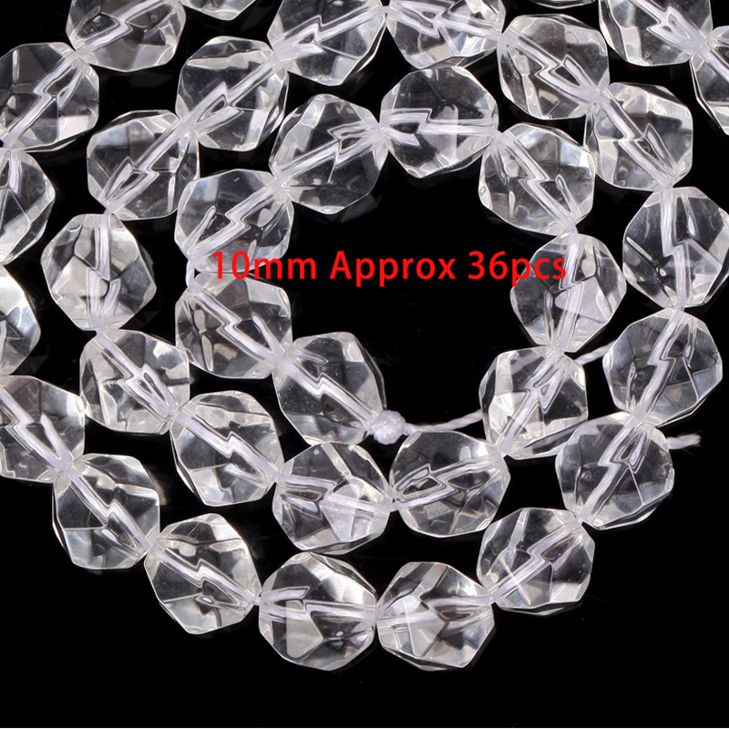 10mm cut white crystal