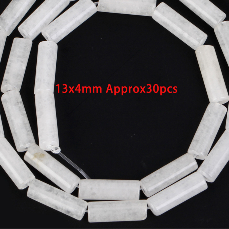 13x4mm cylindrical white crystal