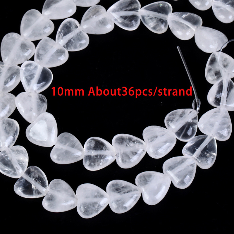 10mm love white crystal