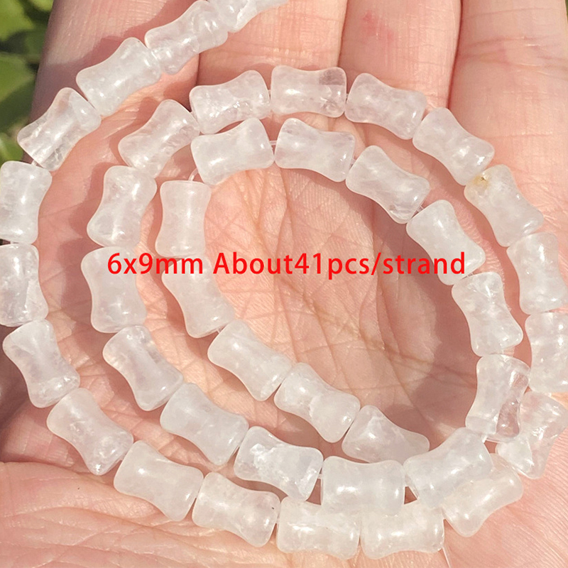 6x9mm bamboo white crystal